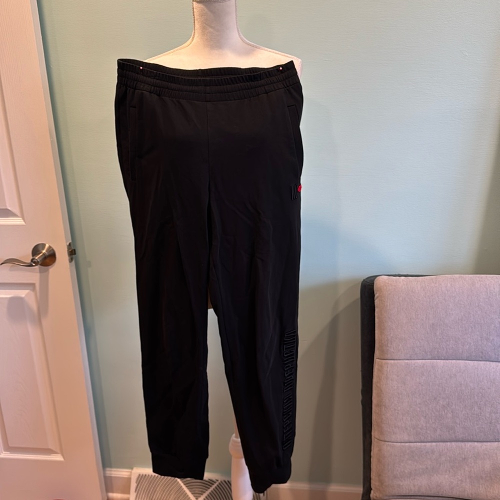 Black pants Terekhov girl size M L 44 cotton